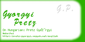 gyorgyi pretz business card